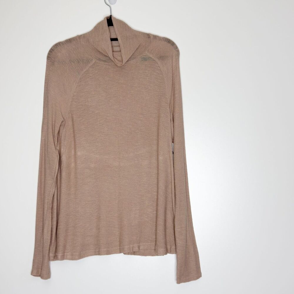 New Free People Weekend Snuggle Turtleneck Top Long Sleeve Women's Size Medium